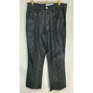L.A. Blues Womens Green Snake Print Five Pocket Boot Cut Jeans‎ Size 6